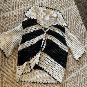 Crochet Button Up Top